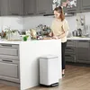 Odpadkový kôš, 30 l odpadkový kôš, oceľový pedálový kôš, s Náhľad obrázku produktu 3