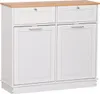Kondela Klappschrank mit Abfallbehälter Delins Typ 2 - weiß Produktbild-Vorschau 6