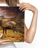 Obraz do salonu jeleń natura przyroda góry Ozdoba ścienna z Podgląd zdjęcia produktu 4