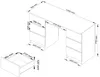 Schreibtisch 135 cm breit mit 6 Schubladen und Produktbild-Vorschau 4