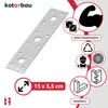 KOTARBAU® Flachverbinder 150 mm x 35 mm Lochplatte Verzinkt Produktbild-Vorschau 5