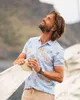 New Zealand Auckland Poloshirt für Herren mit Blumen-Print, Produktbild-Vorschau 4