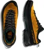 La Sportiva TX4 Evo GTX Schuh in gelb mit schwarzer Sohle und Schnürung von oben und seitlich gezeigt Produktbild-Vorschau