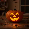 com-four® 2x LED-pompoenlamp voor Halloween - Productafbeelding-voorbeeld 2