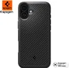 A black Spigen phone case is shown from the back. Produktbild-Vorschau