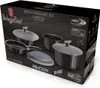 A product box for a cookware set, showing images of the pots and pans. Podgląd zdjęcia produktu