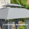 Outsunny Pavillon 4x3 m Wasserabweisend Stabil Produktbild-Vorschau 4