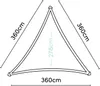 Platinum Sun & Shade Coolfit Sonnenschutztuch Dreieck, 360 Produktbild-Vorschau 12