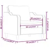 Sessel Stoff Hellgrau 78 x 77 x 80 cm (B x T x H) Produktbild-Vorschau 8