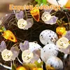 Osterhasen Lichterkette mit Karotten, 2m 20 LED, Produktbild-Vorschau 4