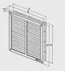 Griglia di ventilazione con rete VM, 200 x 200 mm, acciaio Anteprima dell’immagine prodotto 11