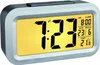 A digital alarm clock with a yellow display showing the time, date, and temperature. Anteprima dell’immagine prodotto