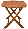 vidaXL Klappbarer Gartentisch 160x85x75 cm Massivholz Produktbild-Vorschau 3