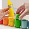 Ulanik Montessori Jouets en bois Poupées arc-en-ciel à Voir les images du produit 3
