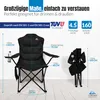 LINUMA® Luxus Faltstuhl SCHWARZ Campingstuhl Anglerstuhl Produktbild-Vorschau 4