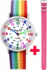 Kinder Armbanduhr Mädchen Jungen Uhr Lernuhr Einschulung 2 Produktbild-Vorschau 1