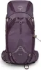 A studio shot of a purple trekking backpack. Produktbild-Vorschau