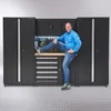 Werkbank 160 cm mit Hängeschrank und 2 breiten Produktbild-Vorschau 4