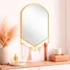 Wandspiegel Hängespiegel Flurspiegel Badspiegel Spiegel Gold H42cm Produktbild-Vorschau