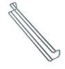 A silver metal tie and belt holder against a white background. Produktbild-Vorschau
