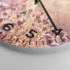 Wanduhr - Rund - Glasuhr - Wiese Blumen Sonne - 40x40cm - Produktbild-Vorschau 5