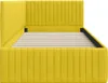 vidaXL Rohový rám postele s čelom žltý 90 cm x 200 cm zamat Náhľad obrázku produktu 6