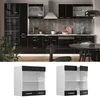 Küchenglasschrank Vicco R-Line Schwarz Hochglanz 60 cm, Produktbild-Vorschau 2