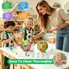 Fußball Malset Bastelset Kinder 4 Stück DIY mit Pigment Produktbild-Vorschau 3