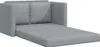 vidaXL Bodensofa mit Schlaffunktion Hellgrau 112x174x55 cm Produktbild-Vorschau 4