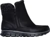 A black Skechers winter boot is shown from the side against a white background. Voir les images du produit