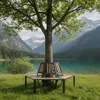 abc HOME | Baumbank | halbrund | Aluminium WPC braun in Produktbild-Vorschau 2