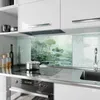 Küchenrückwand Spritzschutz Glas mit Motiv Lotusteich 40 x Produktbild-Vorschau 2
