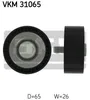 SKF VKM 31065 Umlenkrolle Keilrippenriemen für VW Golf V Produktbild-Vorschau 1