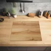 KitchenYeah® Kryt na sporák vzhled dřeva - hnědý - dřevo, Náhled obrázku produktu 2