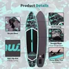 Funwater Aufblasbares SUP Board 350×84×15cm, Türkis &Grau Produktbild-Vorschau 3