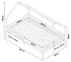 Hausbett ‘Ydre’ mit Rausfallschutz Holz 120 x 200 cm Weiß Produktbild-Vorschau 7