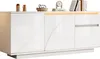 Sweiko 140x40x60cm Seitenschrank mit 3 Schränken,kommode Produktbild-Vorschau 9
