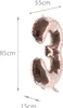 Folienballon Zahl 3 rosegold 100 cm Produktbild-Vorschau 2