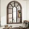 Arch Wandspiegel - Grote houten decoratiespiegel voor hal Productafbeelding-voorbeeld 1