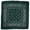 Bandana Tuch Paisley Muster 02 dunkelgrün weiß Produktbild-Vorschau 2