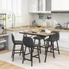 HOMCOM Bartisch mit Barhocker Set, Küchentisch, 5-teilig Produktbild-Vorschau 2