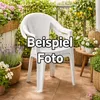 8x Outdoor Stapelstuhl Bistrostuhl Gartenstuhl Ischia Weiß Produktbild-Vorschau 3