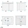 Rea Set Mobili Da Bagno Con Lavabo Db06-60 60cm Anteprima dell’immagine prodotto 7