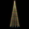 vidaXL LED-Weihnachtsbaum Kegelform Mehrfarbig 732 LEDs Produktbild-Vorschau 4