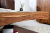 Stolik kawowy z półką z litego drewna 120x70 cm Podgląd zdjęcia produktu 6