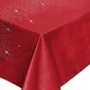 Czerwony Aksamitny Obrus Z Błyszczącymi Kryształkami 85X85 Podgląd zdjęcia produktu 2
