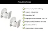 2x Lautsprecher Wandhalterung Halterung Weiß für TEUFEL Produktbild-Vorschau 2