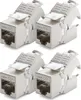 deleyCON 4x CAT6a Keystone Jack Modul Patchkabel Produktbild-Vorschau 1