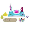 A pottery cool studio set for children, including a pottery wheel, tools, paints, and accessories, displayed on a white background. Produktbild-Vorschau