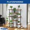 A multi-tiered plant stand filled with various potted plants, displayed indoors in a well-lit room. Podgląd zdjęcia produktu